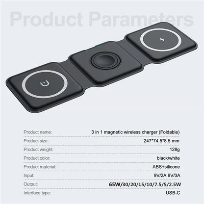 3in1 Magnetische Ladestation | Hanupi für iPhone, Watch & AirPods