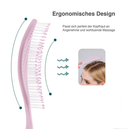 Hanupi Pro Entwirrungsbürste | Ergonomisch & Luftdurchlässig