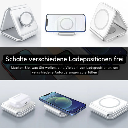 3in1 Magnetische Ladestation | Hanupi für iPhone, Watch & AirPods