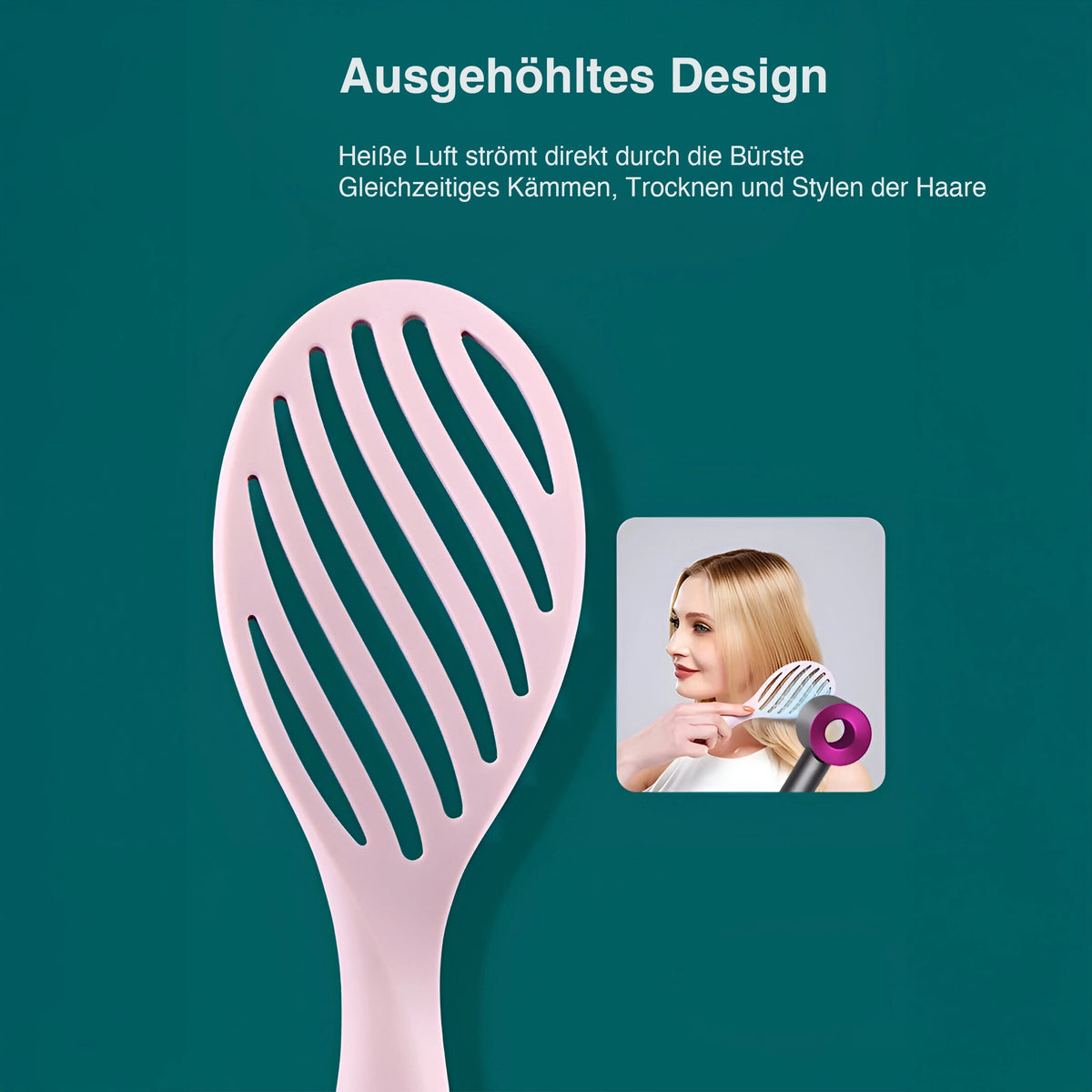 Hanupi Pro Entwirrungsbürste | Ergonomisch & Luftdurchlässig