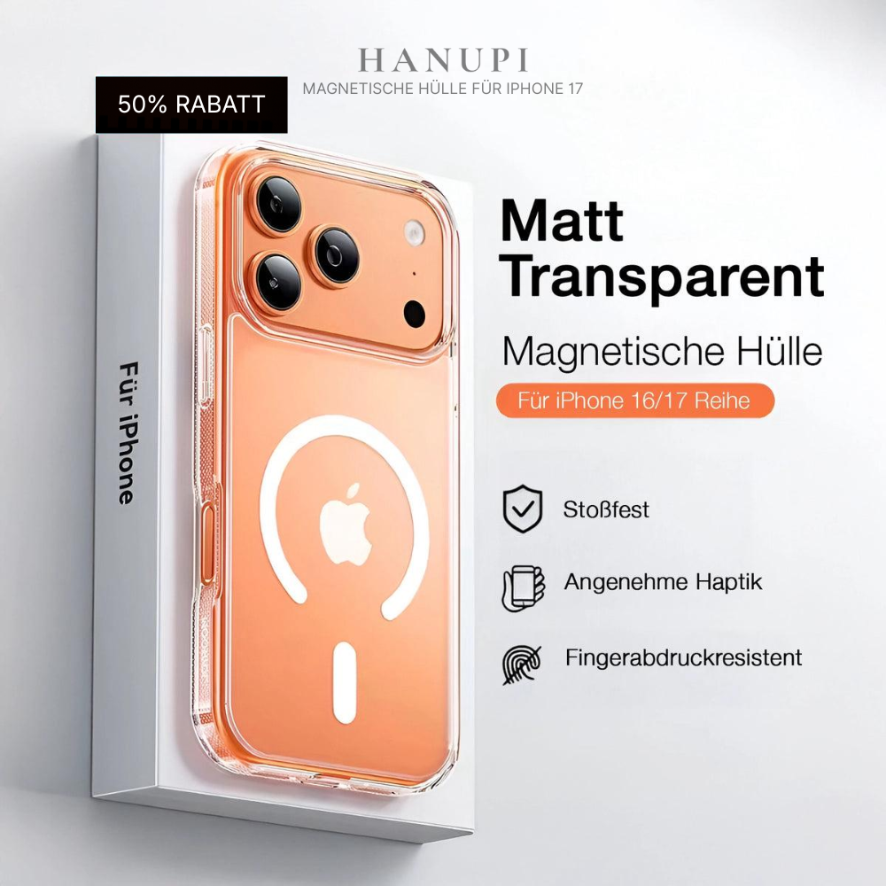 Magnetische MagSafe Hülle für iPhone 17 | Kristallklar & Ultradünn