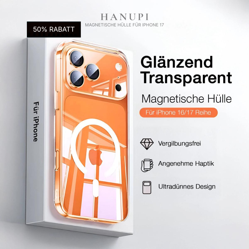 Magnetische MagSafe Hülle für iPhone 17 | Kristallklar & Ultradünn