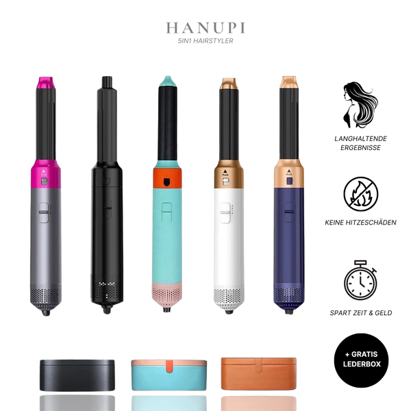 5 in 1 Hairstyler Volume Lift Pro Hanupi | Locken, Glätten & Trocknen mit Ionen-Technologie